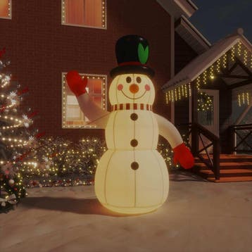 vidaXL Opblaasbare Sneeuwman met LEDs 240 cm, Diversen, Verzenden, Nieuw