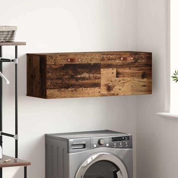 vidaXL Wandkast 100 x 36,5 x 35 cm Bewerkt hout Oudhout, Verzenden