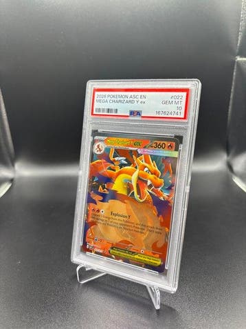 Pokémon - 1 Graded card - Mega Charizard Y ex 022 Ascended, Nieuw