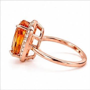 Zonder minimumprijs - Ring - 14 karaat Roségoud, 3,10 gram, Nieuw