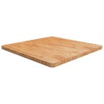 vidaXL Tafelblad vierkant 90x90x4cm massief eikenhout, Verzenden
