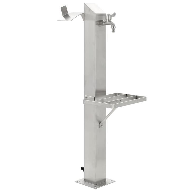 vidaXL Tuinwaterkolom vierkant 95 cm roestvrij staal, Tuin en Terras, Overige Tuin en Terras, Nieuw, Verzenden