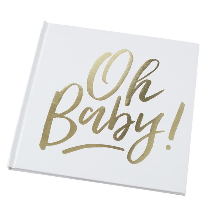Gastenboek Oh Baby 21cm, Hobby en Vrije tijd, Feestartikelen, Nieuw, Verzenden