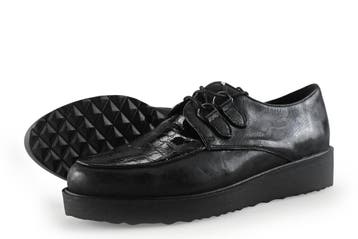 Hee Veterschoenen in maat 39 Zwart, Kleding | Dames, Verzenden, Zwart, Overige typen, Zo goed als nieuw