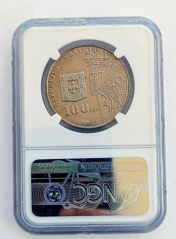 Portugal. 100 Escudos 1987 Amedeo de Suza Cardoso MS66