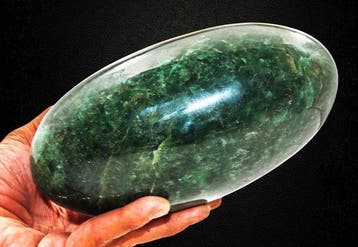 Grote 2,68 kg Groene Aardbeienkwarts Lingam - 19,5 cm Lingam