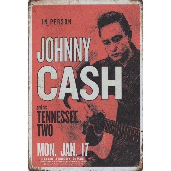 Wandbord -  Johnny Cash And His Tennessee Two, Huis en Inrichting, Woonaccessoires | Wanddecoraties, Nieuw