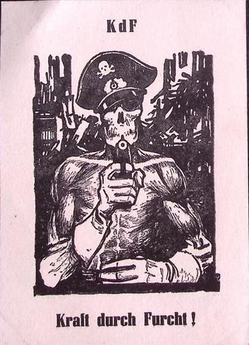 Kracht door angst (Kraft durch Furcht) (lijst optie), Collections, Verzenden, Foto of Poster
