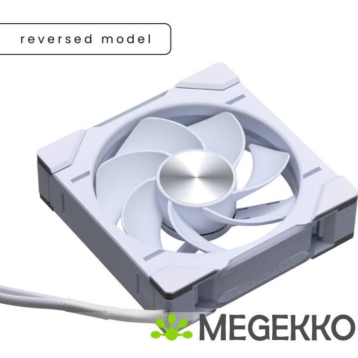 Phanteks D30 PWM Reverse Airflow D-RGB 120MM White, Computers en Software, Computerkoelers, Nieuw, Verzenden