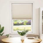 vidaXL Plissé rolgordijn 80x100cm creme, Verzenden, Nieuw