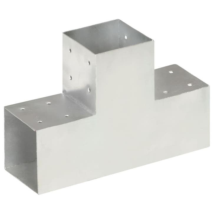 vidaXL Paalverbinding T-vorm 101x101 mm gegalvaniseerd, Tuin en Terras, Palen, Balken en Planken, Nieuw, Verzenden
