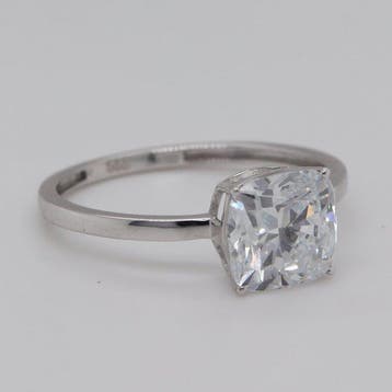 Zonder minimumprijs - Ring - 14 karaat Witgoud - 2.03ct. tw., Nieuw