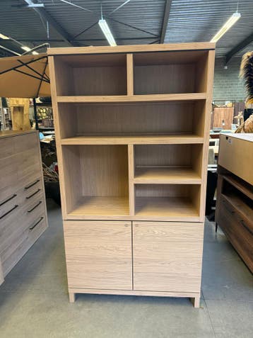 Levanzo boekenkast, blond oak, Huis en Inrichting, Nieuw, Overige materialen