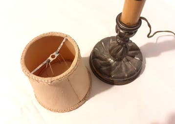Tafellamp - Tin - Art Nouveau