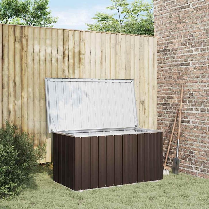 vidaXL Tuinbox Bruin 129x67x65 cm, Tuin en Terras, Bergingen en Tuinkasten, Nieuw, Verzenden