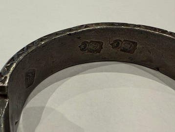 Sans prix de réserve - Bracelet Argent - Bracelet rigide
