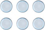 2dekans | bord GENESIS Ø20,5cm - 6 stuks - Sea, Ophalen of Verzenden