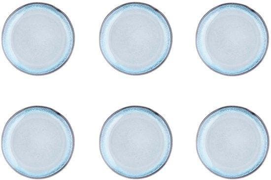 2dekans | bord GENESIS Ø20,5cm - 6 stuks - Sea, Maison & Meubles, Cuisine | Vaisselle, Enlèvement ou Envoi