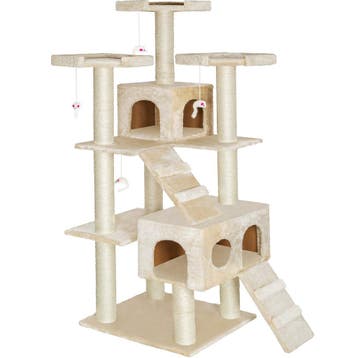 tectake Krabpaal Knuti 186cm - beige, Animaux & Accessoires, Verzenden