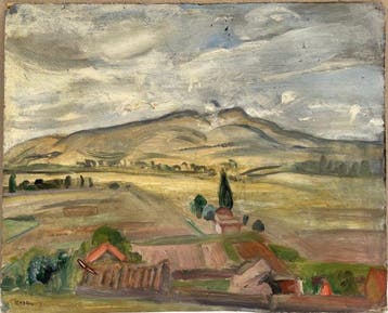 Charles Kayser (1882-1965) - Paysage de Campagne avec
