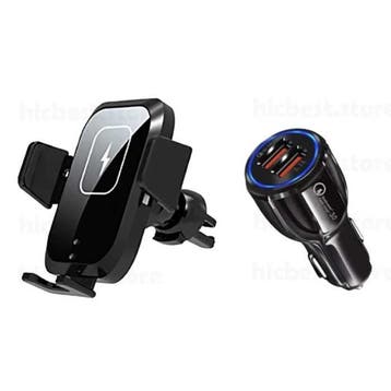 Qi Draadloze Autolader met Quick Charge 3.0 Adapter -, Verzenden