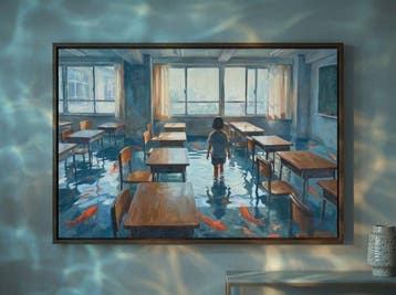 MEDSAN - Flooded Classroom () - Technique mixte sur