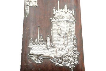 Figure - Tower of Belém Portugal notepad holder - Argent 833