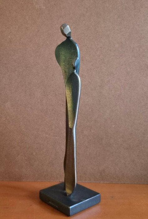 Boris Kramer - Beeld, man en vrouw - 31 cm - Staal, Antiek en Kunst, Curiosa en Brocante