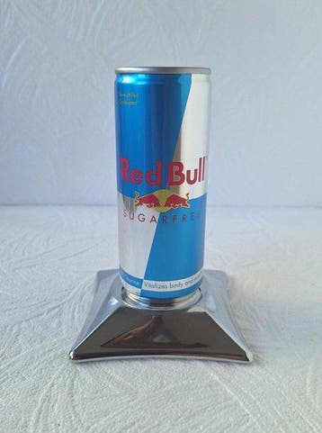 Red Bull - Red Bull blikdisplay met menukaarthouder -