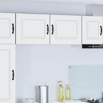vidaXL Vaatwasserpaneel Kalmar 2 pcs Wit Bewerkt hout, Verzenden