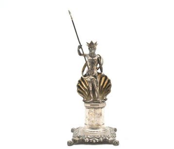 Figuur - Toothpick Holder Neptune  - .833 zilver