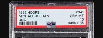 NBA Hoops Michael Jordan #341 - PSA 10 - 1 Graded card