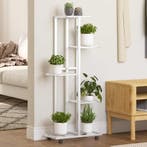 vidaXL Bloemenstandaard met wielen 5-laags 44x23x100 cm, Verzenden, Nieuw