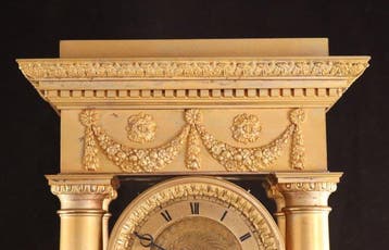 Pendule portique - Antieke kolompendule - Devaulx - Paris -, Antiek en Kunst, Antiek | Klokken