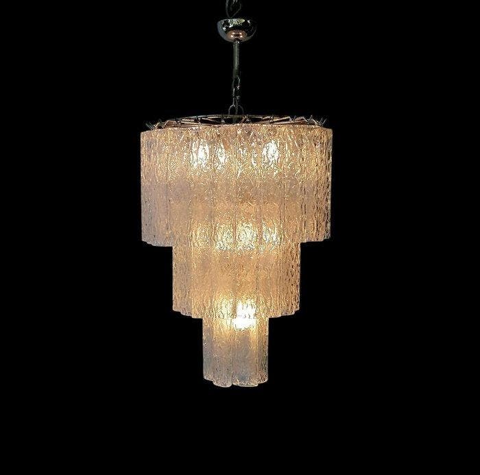 Lampe à suspendre - Verre de Murano, métal - lustre avec, Antiek en Kunst, Antiek | Verlichting