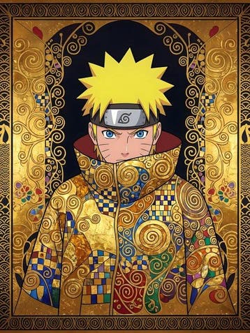 daveY - NARUTO x OBITO (TOBI) x KLIMT - SHINOBI GOLD, Nieuw
