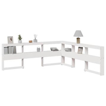 vidaXL Boekenkast Hoofdeinde L-vormig 180 cm massief, Verzenden, Nieuw