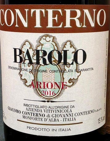 2016 Giacomo Conterno, Barolo Arione - Barolo DOCG - 1, Nieuw