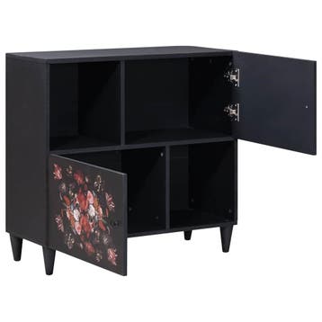 vidaXL Opbergkasten Multikleur 80 x 33,5 x 75 cm Massief, Huis en Inrichting, Verzenden, Nieuw