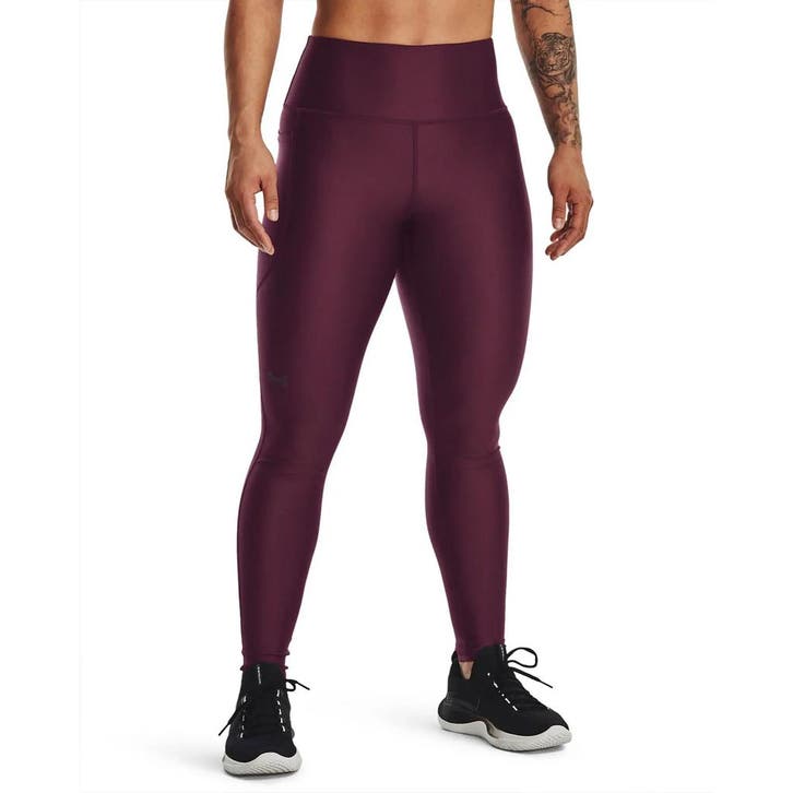 Under Armour Armour Hirise Leg-Mrn - Maat XS, Kleding | Dames, Leggings, Maillots en Panty's, Legging, Rood, Overige maten, Nieuw