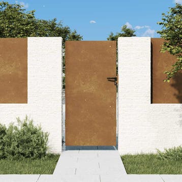 vidaXL Poort 85x200 cm cortenstaal, Verzenden, Nieuw