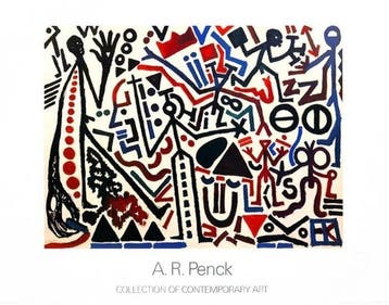 A.R. Penck (1939–2017) - Die Zukunft des Emigranten II,, Antiek en Kunst