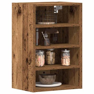 vidaXL Bovenkast Riga 40x29,5x60 cm bewerkt hout oud, Verzenden, Nieuw