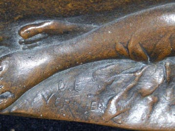 Vide-poche - Grosse vide-poche en bronze, lourde, de style