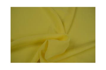 15 meter chiffon stof - licht geel, Verzenden