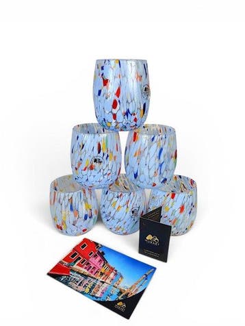 MurArt - Drinkset (6) - Glas - Murrine Millefiori