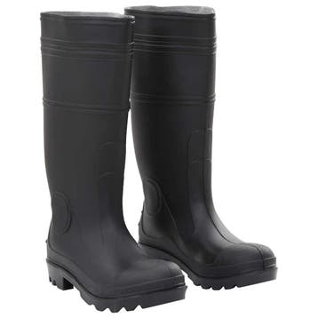 vidaXL Regenlaarzen maat 38 PVC zwart, Verzenden