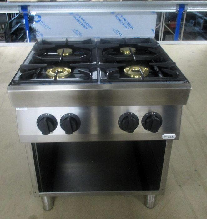 NIEUW, Modular Fornuis met 4 branders, B70 x D70 x H89cm,, Zakelijke goederen, Horeca | Keukenapparatuur