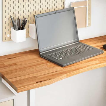vidaXL Bureaublad rechthoekig 120x60x2,5 cm eikenhout, Verzenden, Nieuw