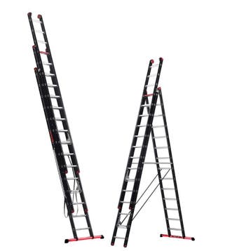 Altrex Mounter 3×14 sporten 3-delige reformladder, Nieuw, Ophalen of Verzenden, Ladder, Opvouwbaar of Inschuifbaar